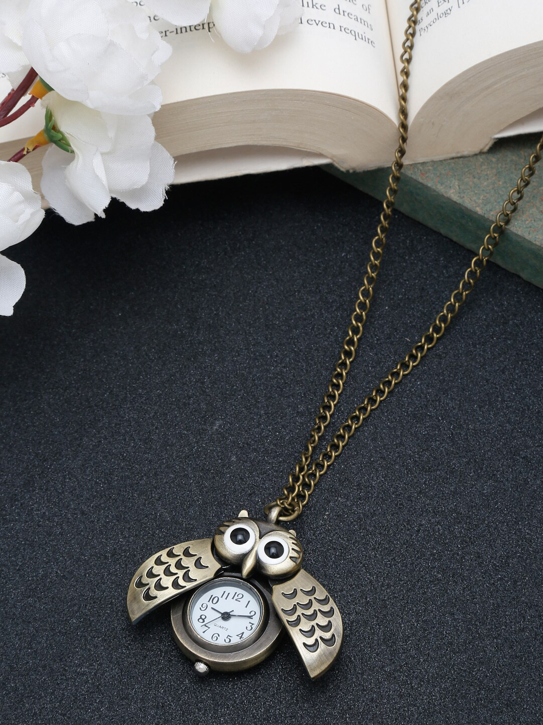 YouBella Men Gold-Plated Owl Watch Pendant