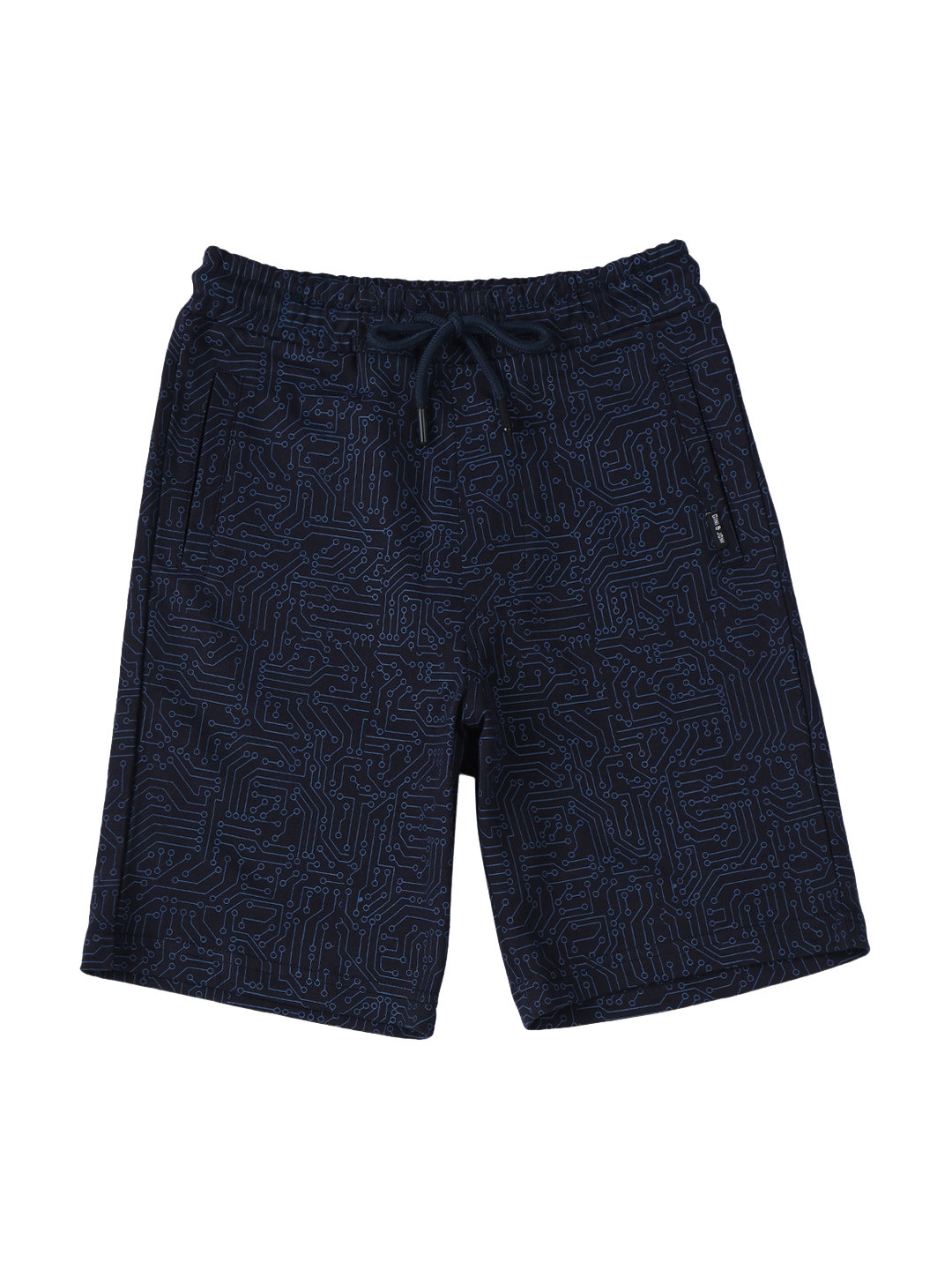 Gini and Jony Boys Conversational Printed Mid Rise Above Knee Length Cotton Shorts
