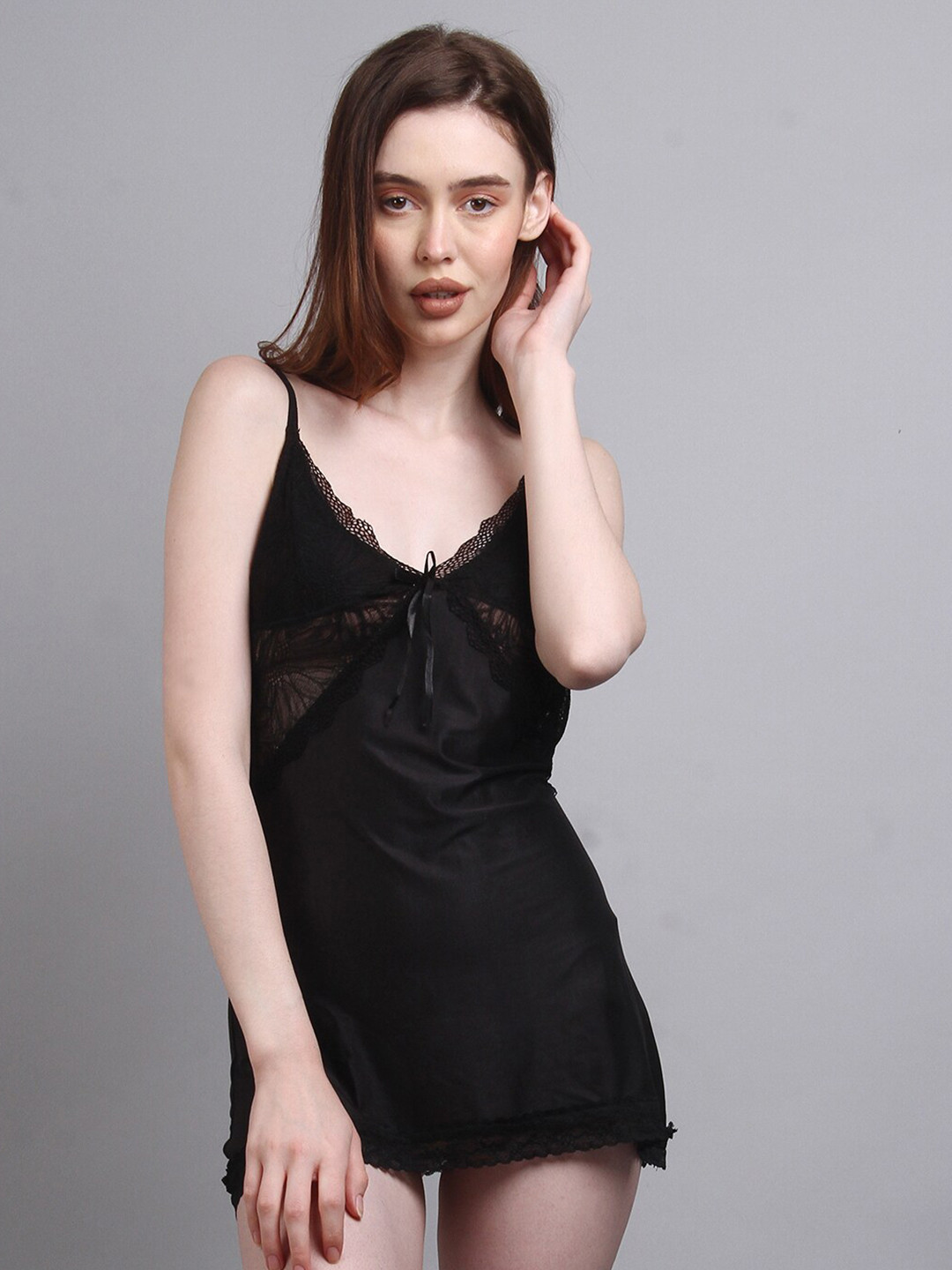 Herryqeal Shoulder Straps With Lace Soft Stretchable & Comfortable Baby Doll