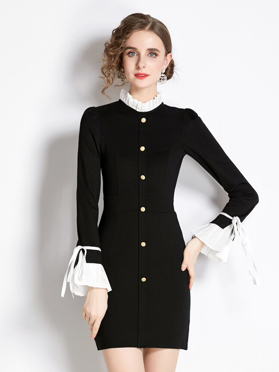 JC Collection High Neck Bodycon Mini Dress