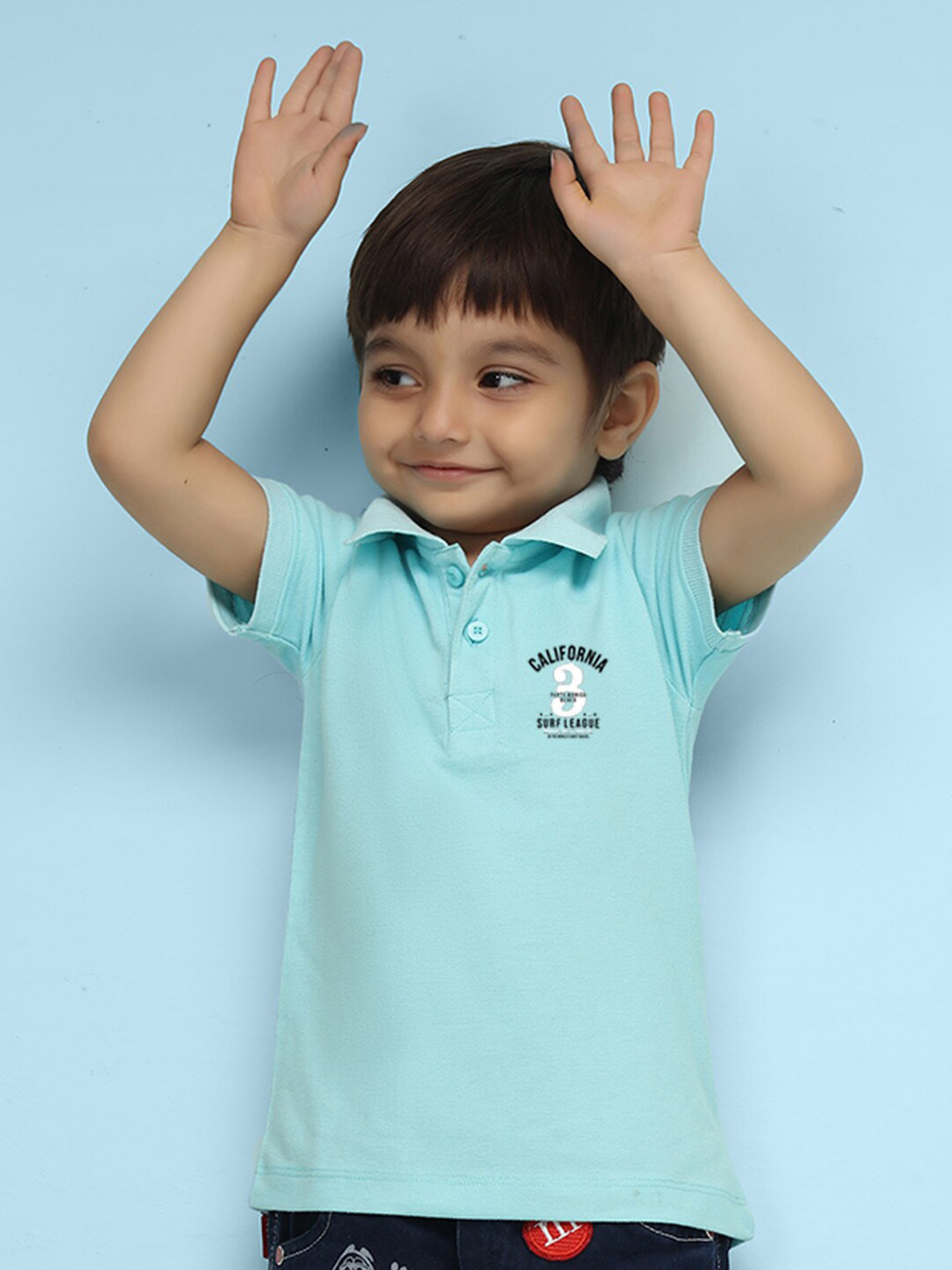 NUSYL Kids Polo Collar Short Sleeve T-shirt