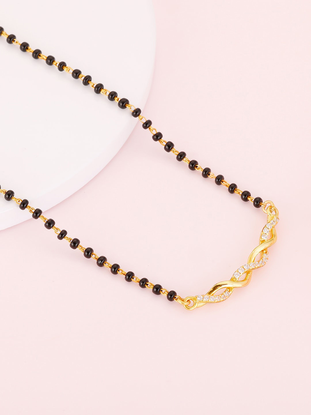 GIVA 925 Silver Golden Wedding Knot Mangalsutra