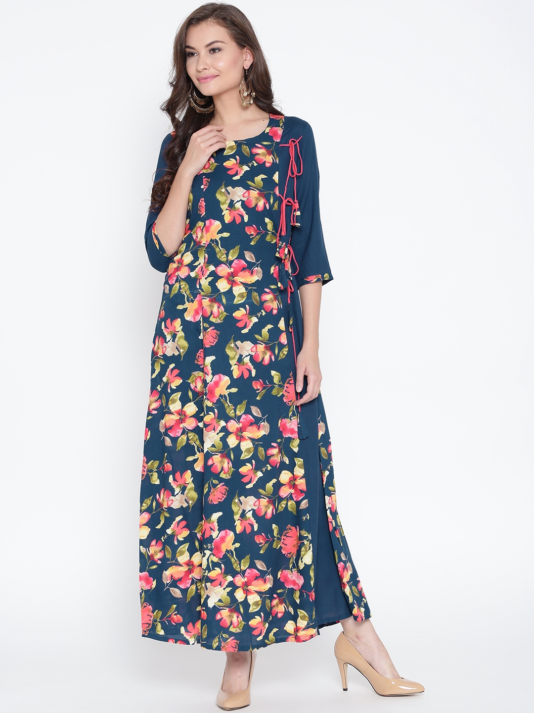 Myntra maxi kurti sale