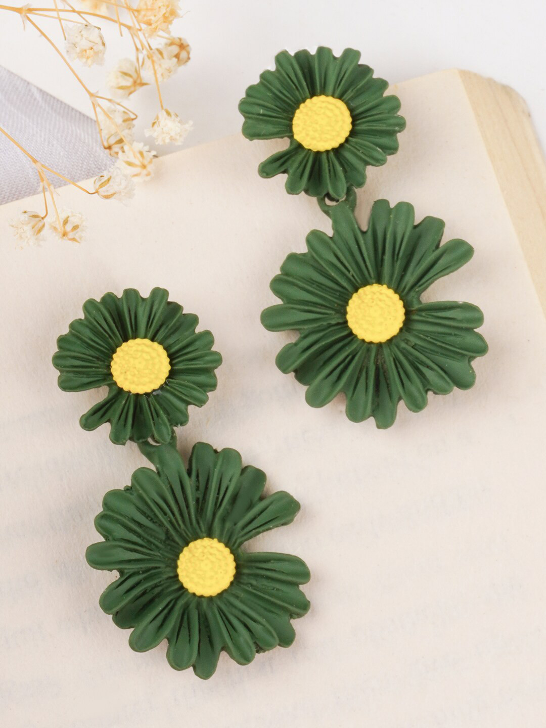 JOKER & WITCH Floral Synthetic Drop Earrings