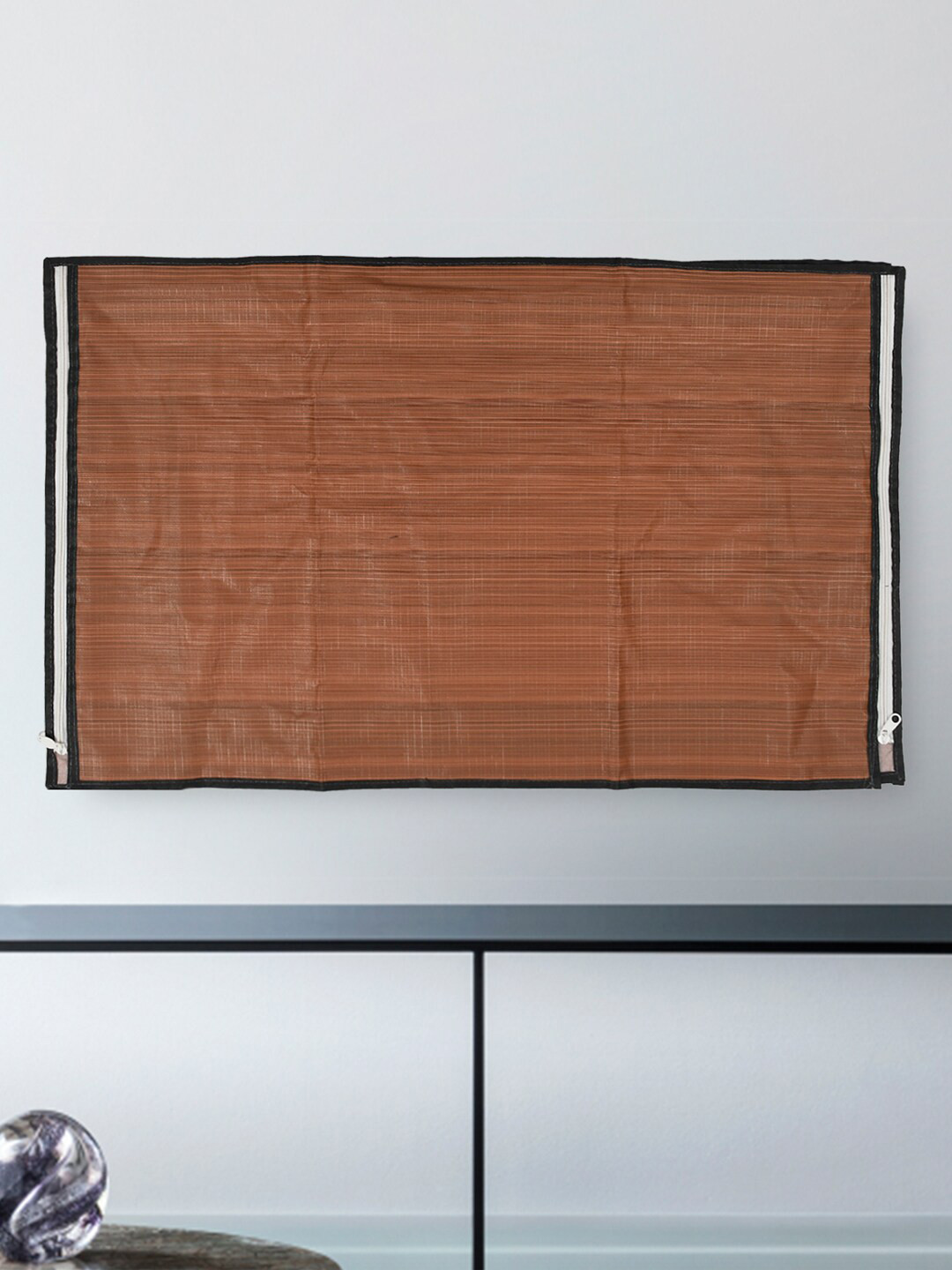 Kuber Industries Brown Printed Waterproof & Dustproof TV Cover