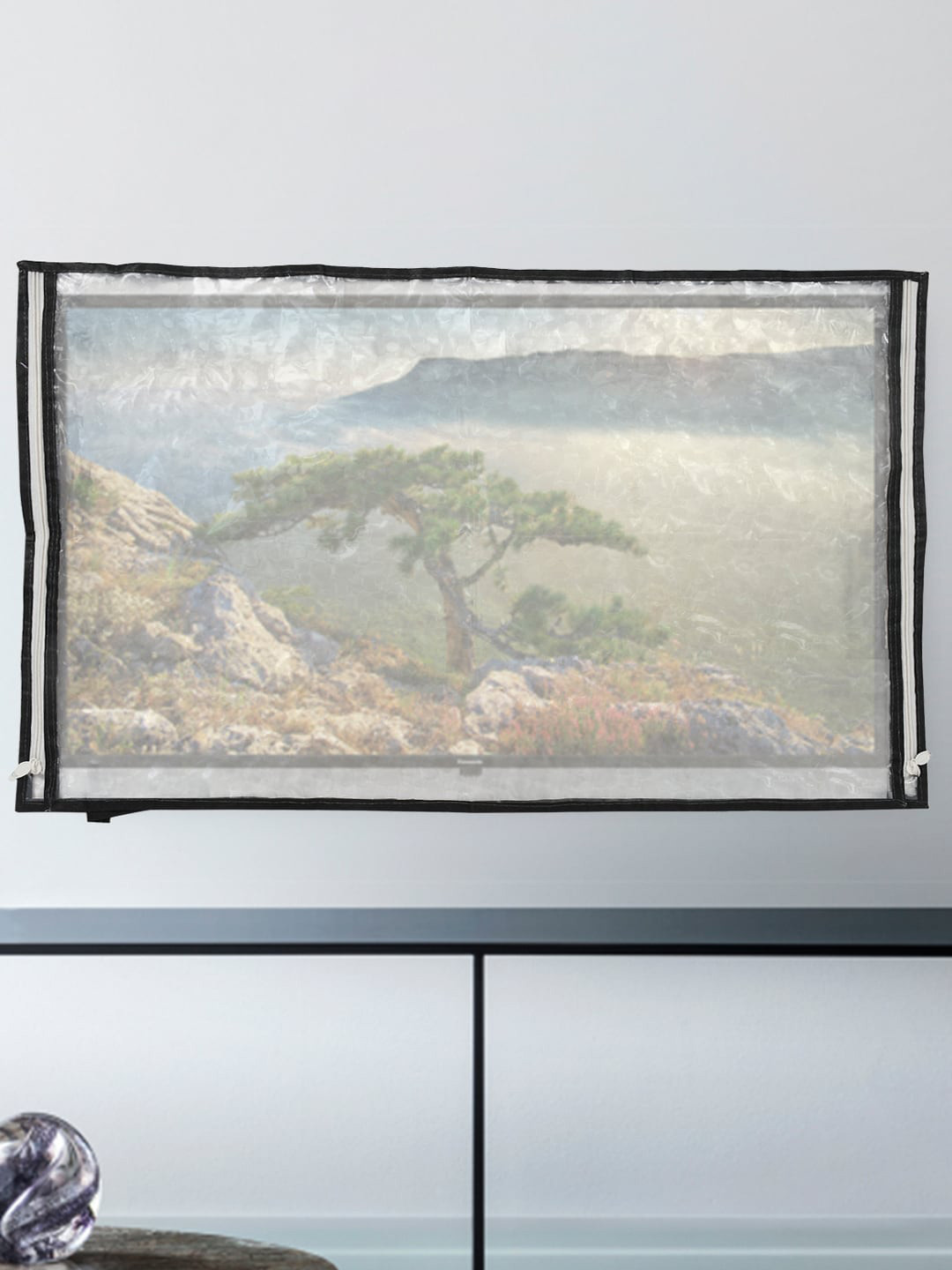 Kuber Industries Transparent Waterproof TV Protector Cover