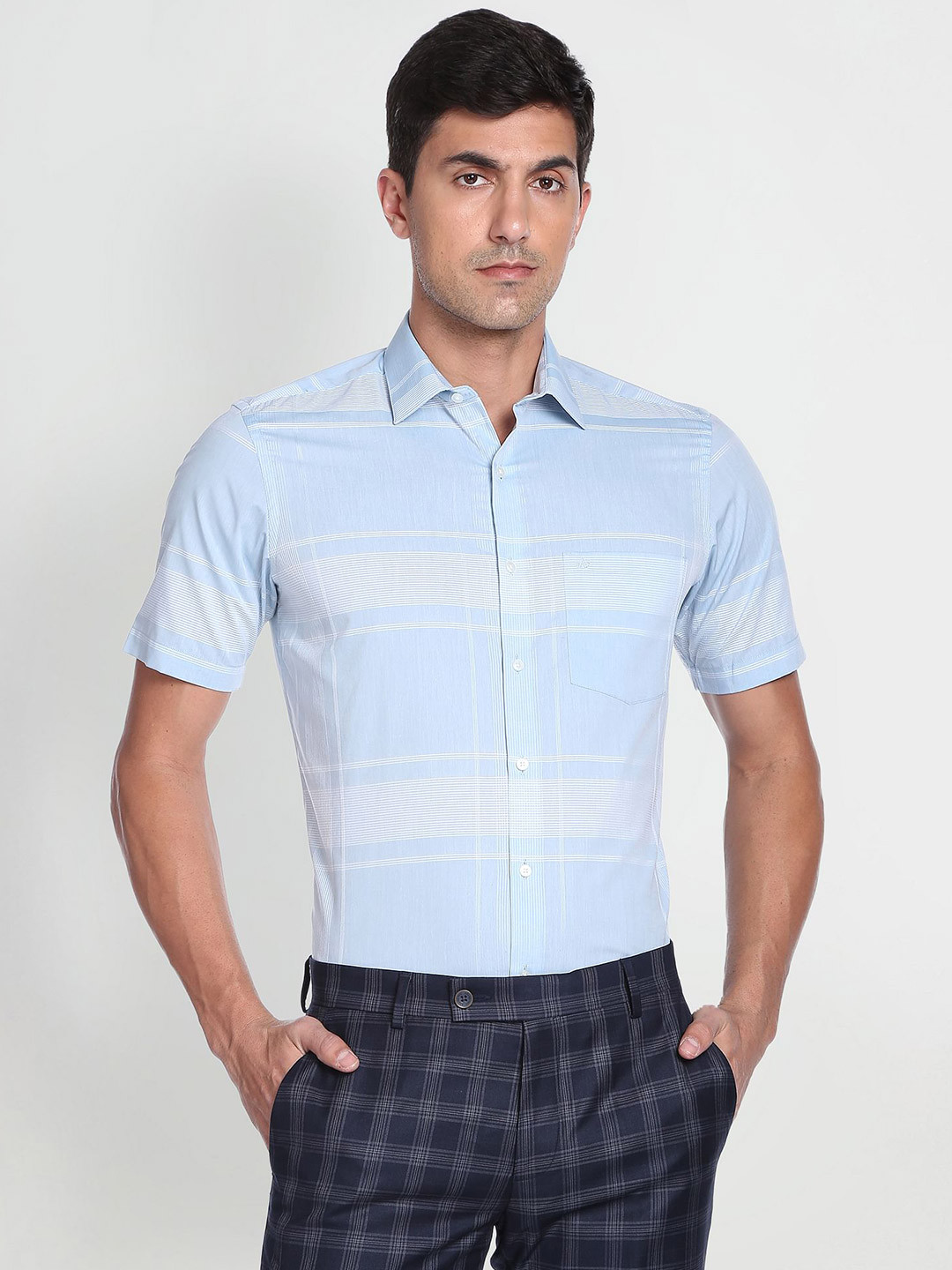 Arrow Checked Pure Cotton Casual Shirt