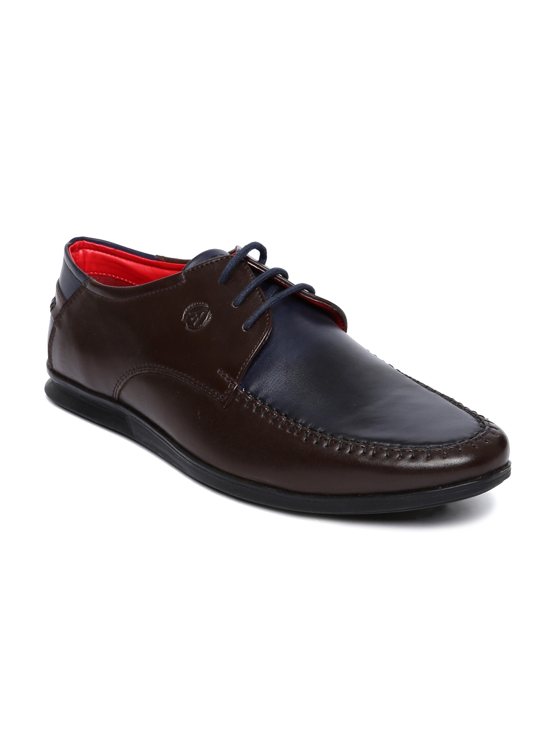 Buy Alberto Torresi Men Navy Blue Brown Derby Shoes Casual