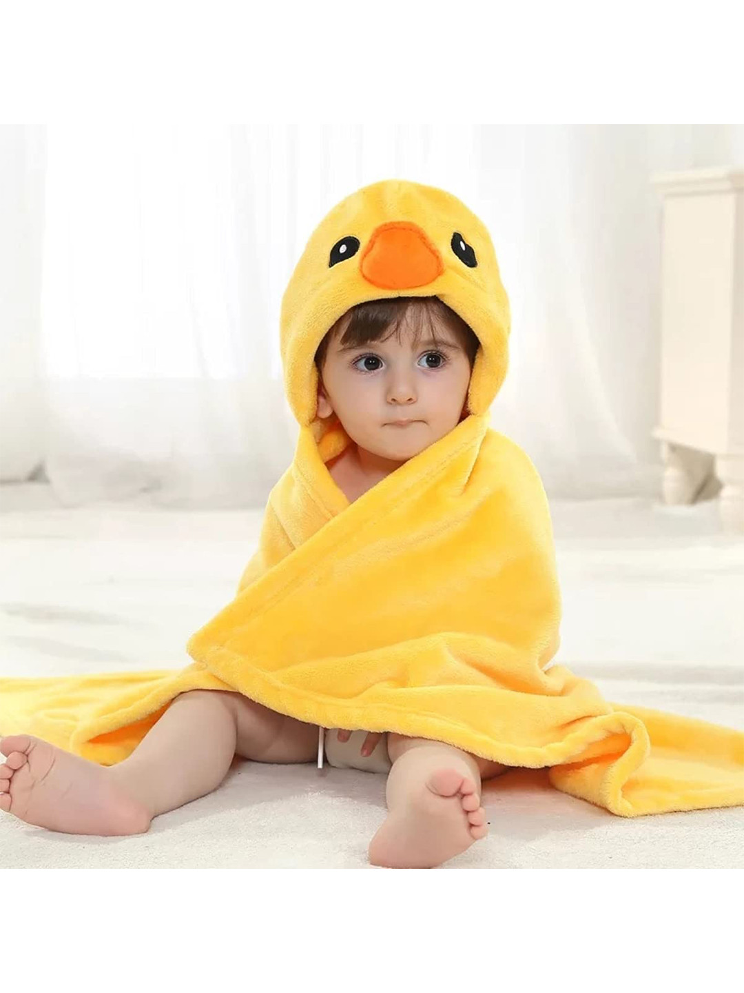 Bajo's Infants Yellow Lilo Stitch 350 GSM Bath Towel or Cloak