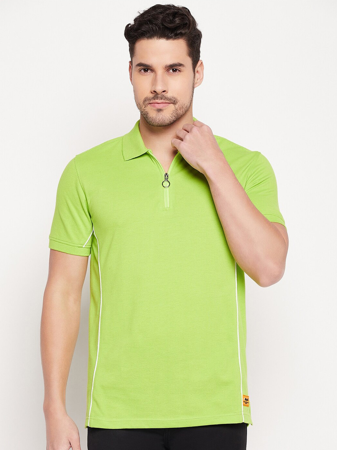 Club York Polo Collar T-shirt With Zip Detail