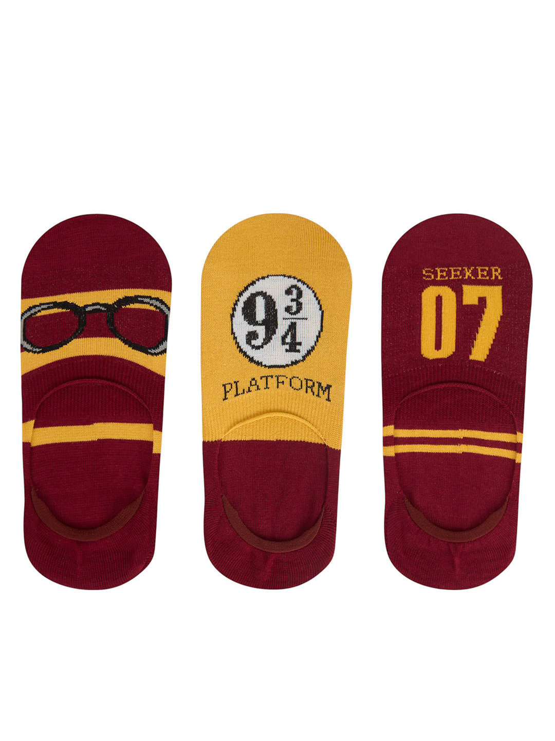 Socksxpress Harry Potter Pack of 3 Women Loafer Socks