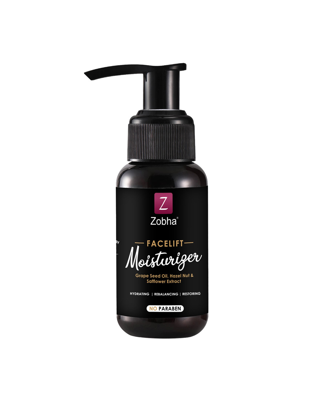 Zobha Facelift Moisturizer with Grape Seed Oil & Safflower for Hydration - 50 ml