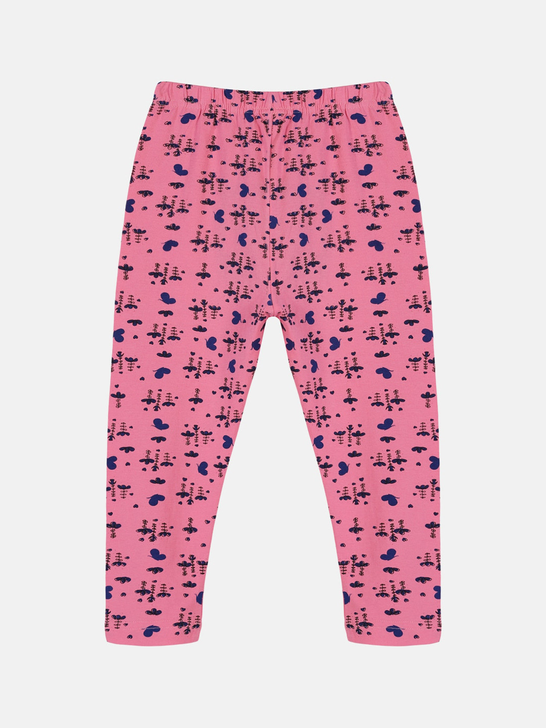 KiddoPanti Girls Printed Three-Fourth-Length Capri Legging