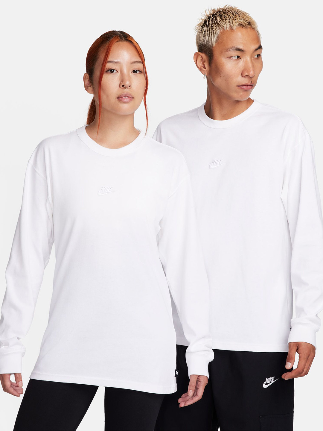 Nike Men Pure Cotton Loose Fit Long Sleeves T-shirt