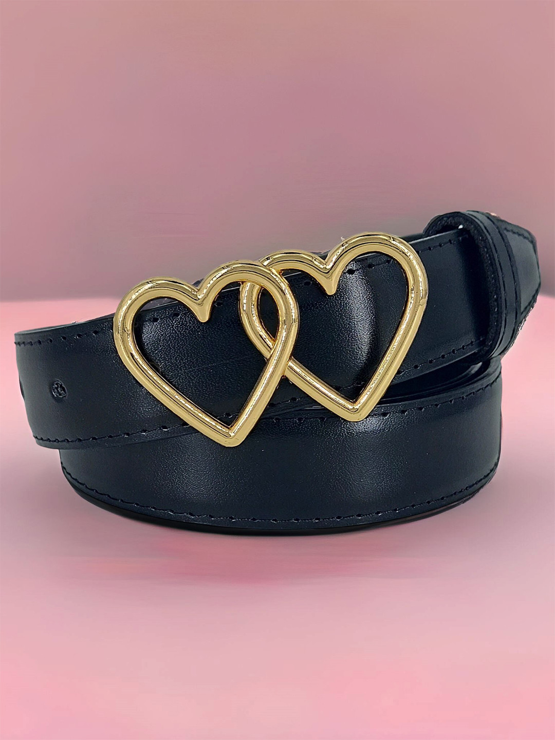 ZORO Women PU Push Pin Wide Belt
