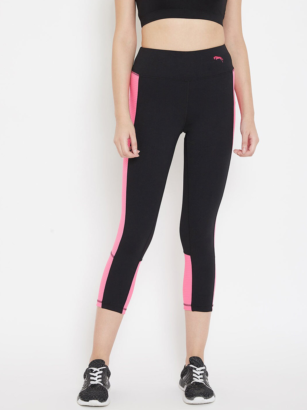 JUMP USA Women High-Rise Dry Fit & Rapid Dry Sports Tights