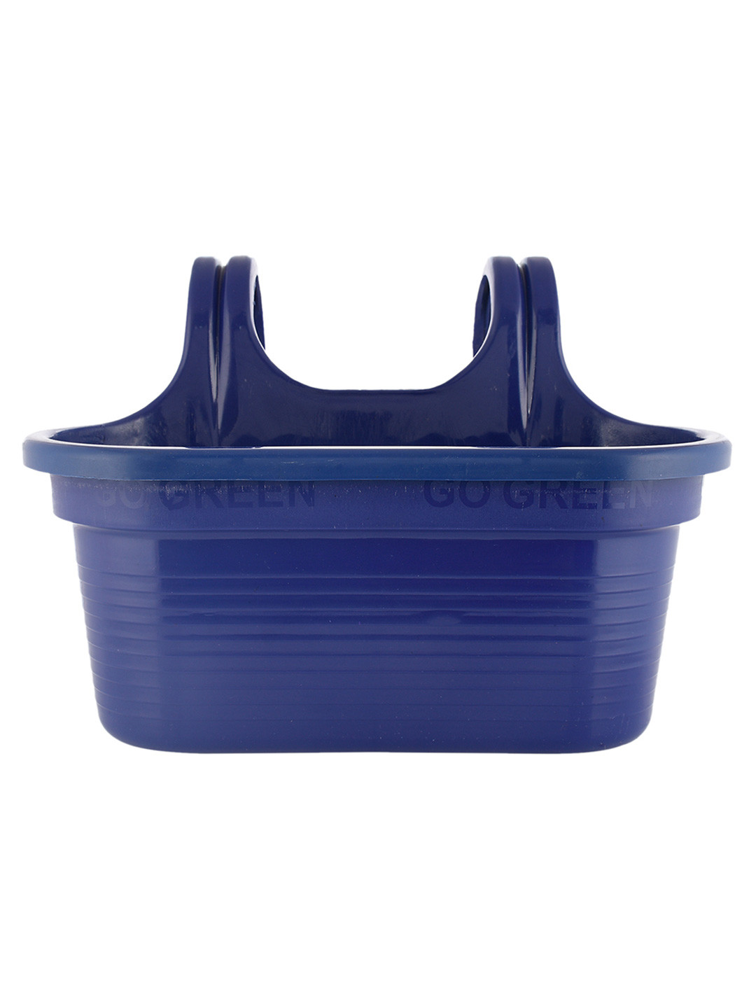 Kuber Industries Blue Textured Double Hook Plant Container Pots