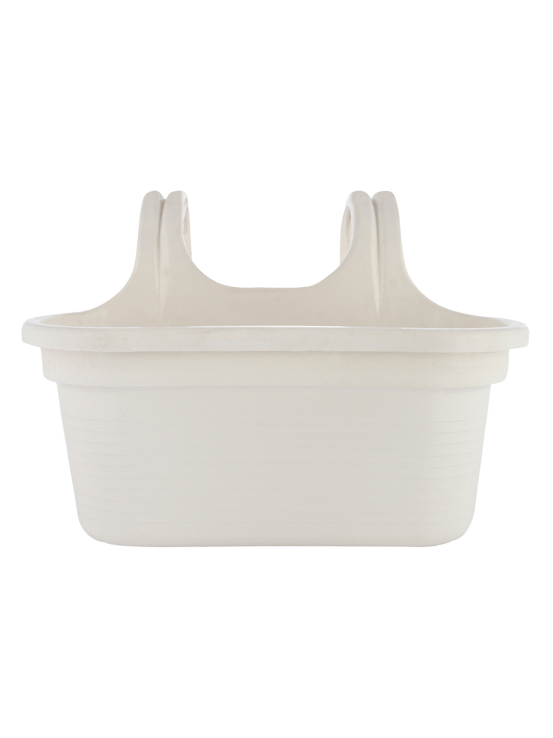 Kuber Industries White Double Hook Planters