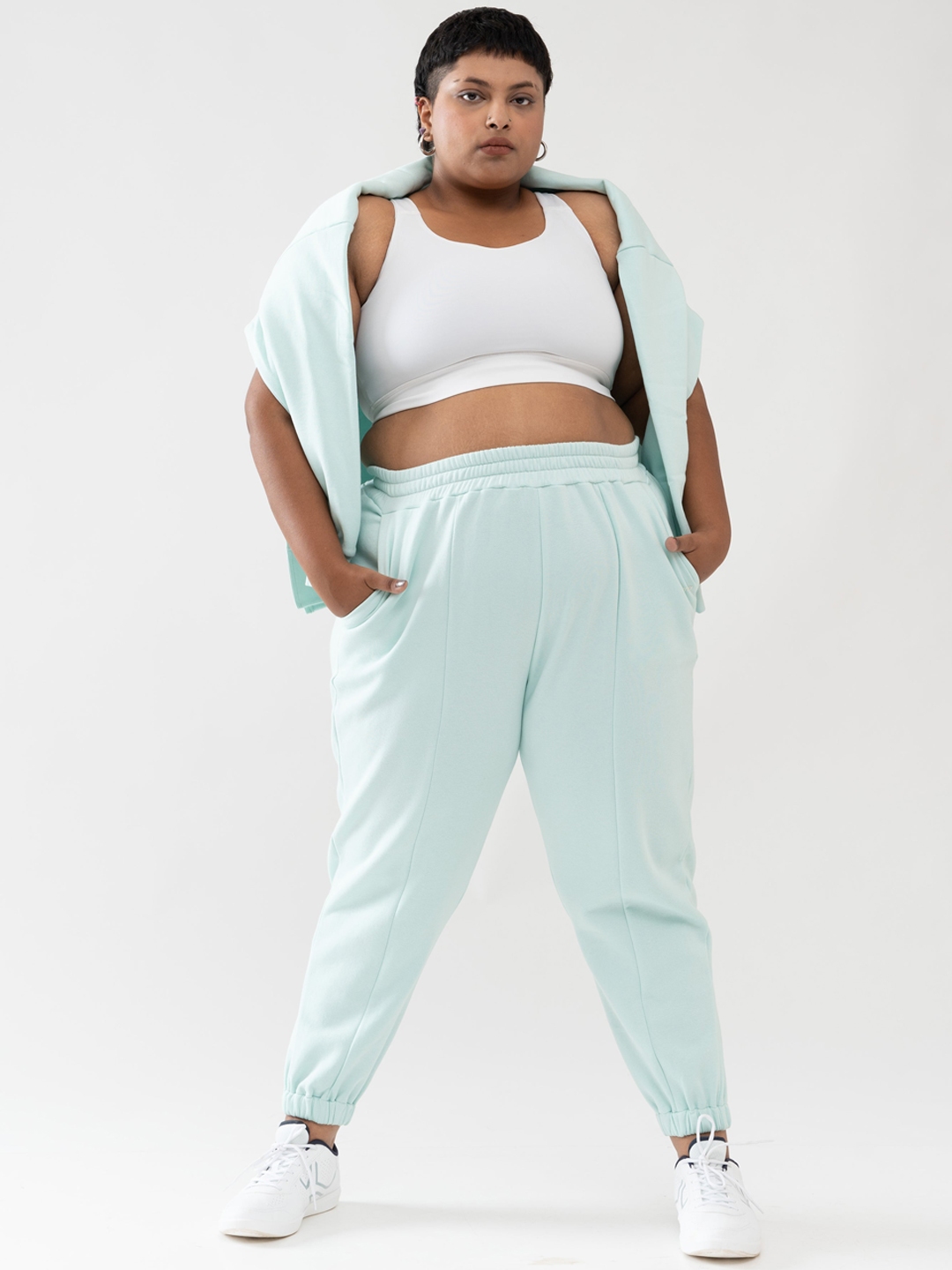 Buy SPIRIT ANIMAL Women Plus Size Mid Rise Rapid Dry Joggers Track Pants for Women 22098386 Myntra