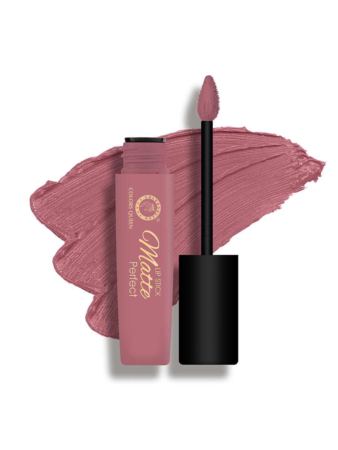 Colors Queen HD Matte Perfect 12 Hour Stay Non Transfer Liquid Lipstick 3ml - Mauve Ice 01