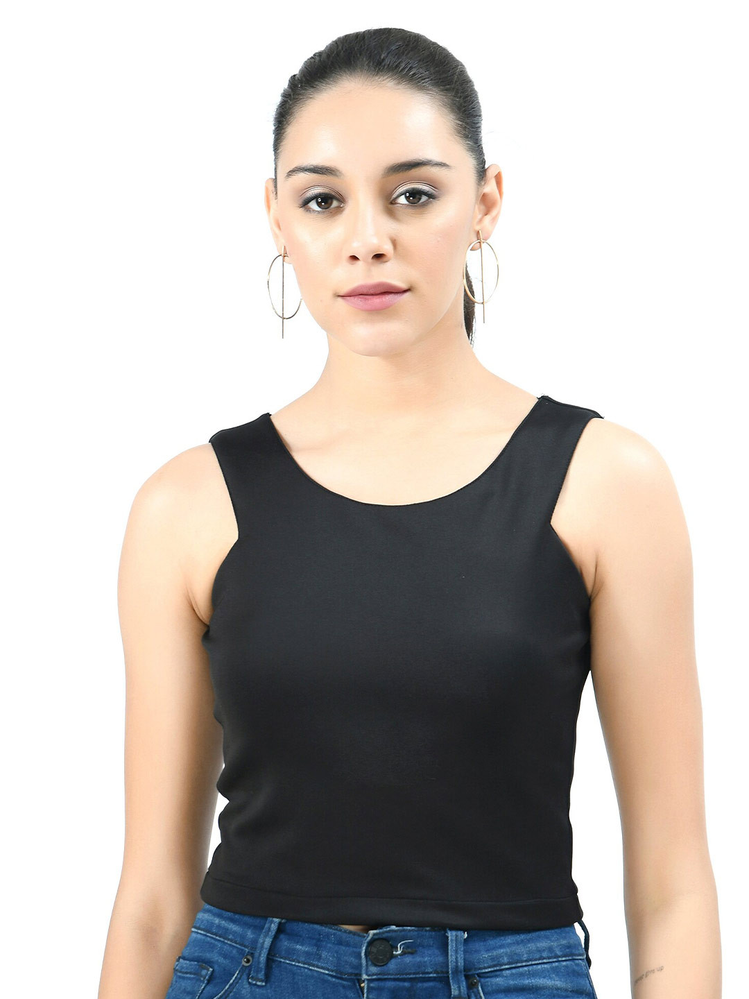 V&M Black Scuba Top