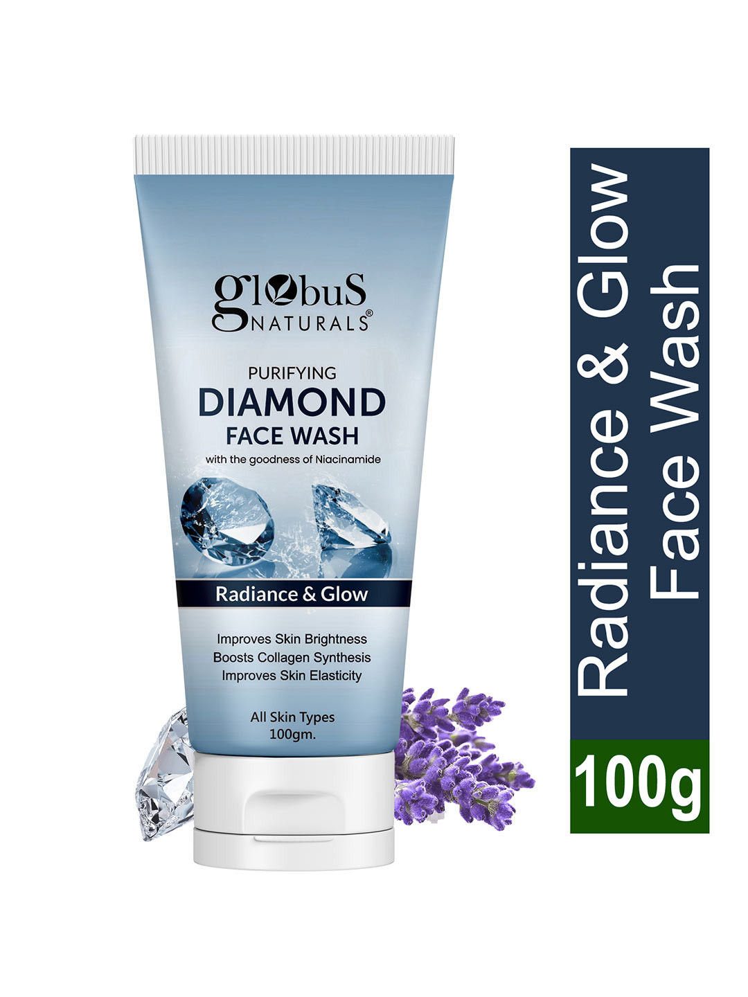 Globus naturals Revival Diamond Face Wash For Boosting Shine & Fighting Signs 100 gm