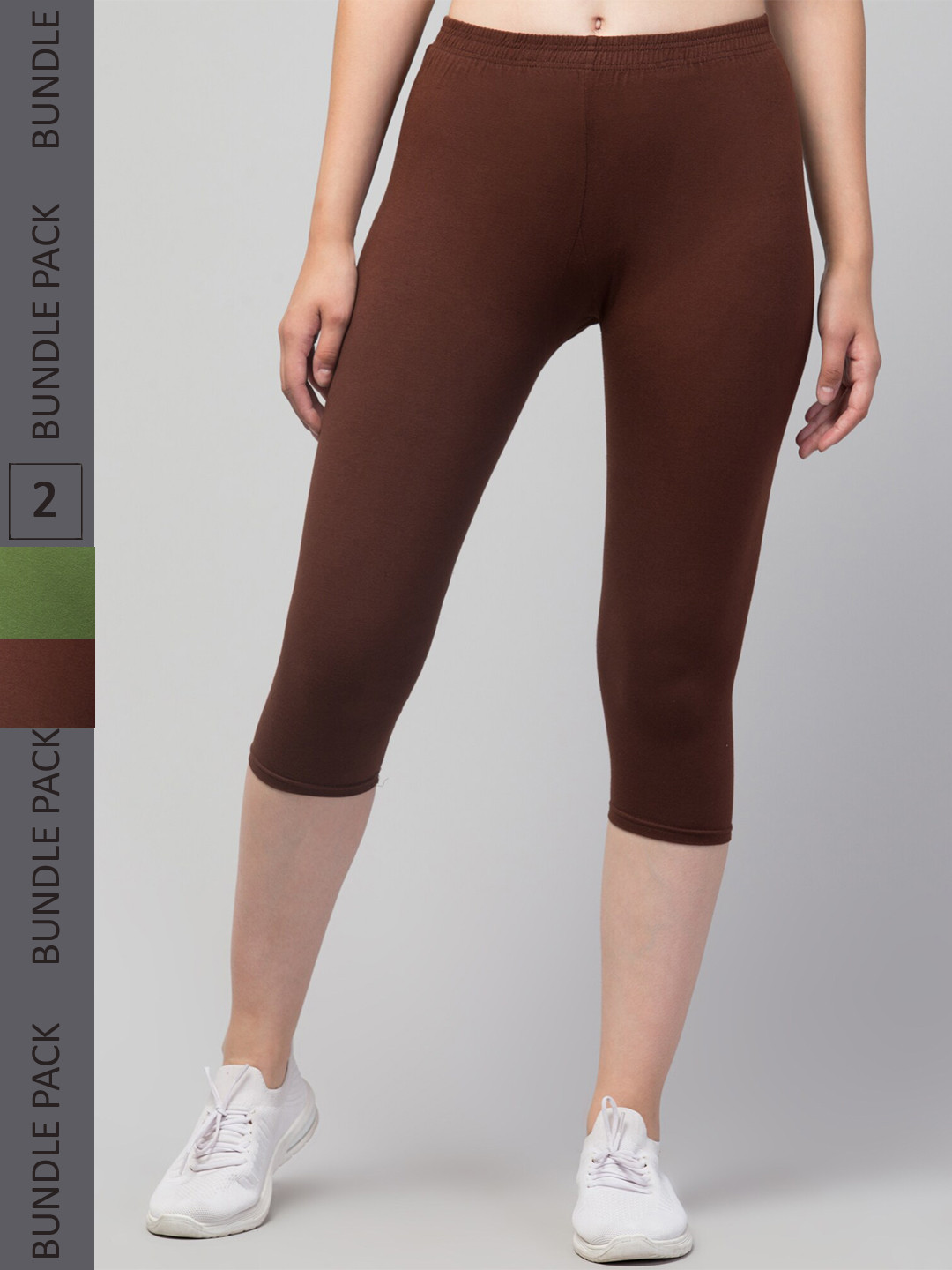 Apraa & Parma Women Pack of 2 Skinny Fit Capris