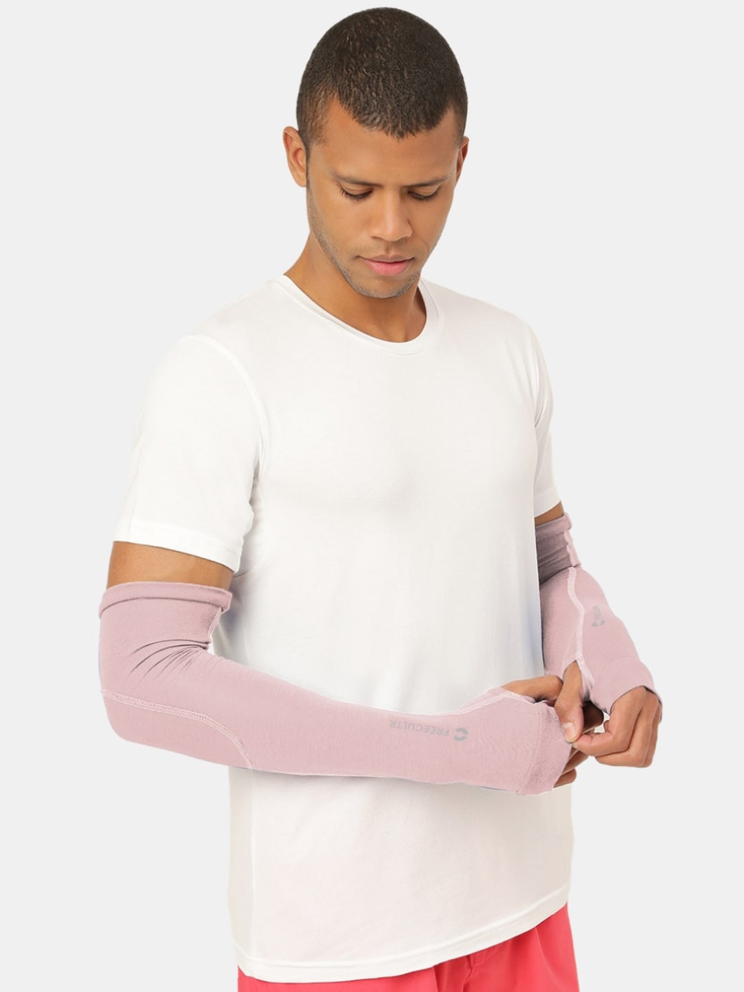 FREECULTR Printed Details Antibacterial Bamboo Cotton Arm Sleeves Gloves