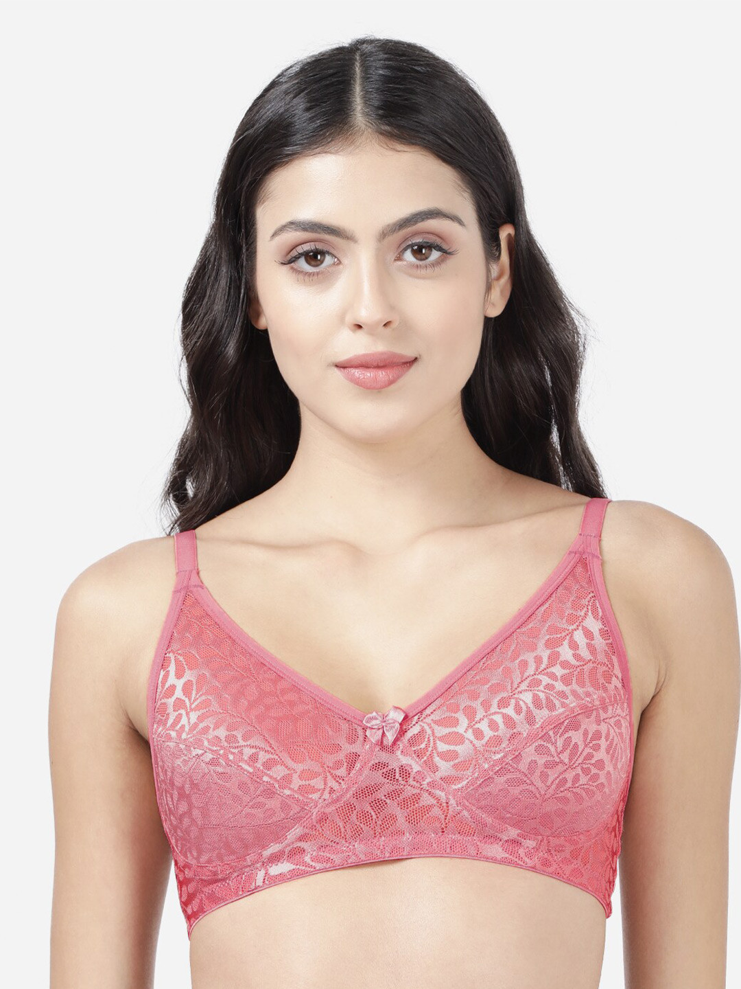 Susie Self Design Cotton Non Padded Non-Wired Bra