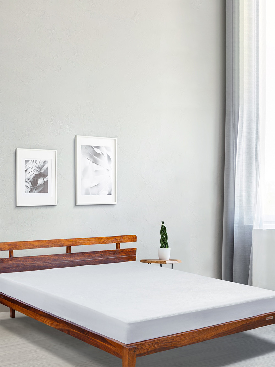 Duroflex White - Antiviral Antibacterial 100% Waterproof & Stain Proof Mattress Protector