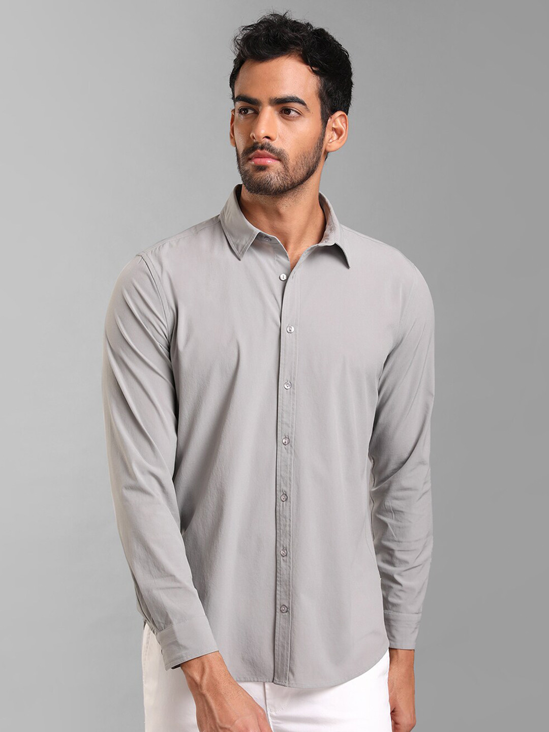 KZ07 By Kazo Spread Collar Casual Shirt
