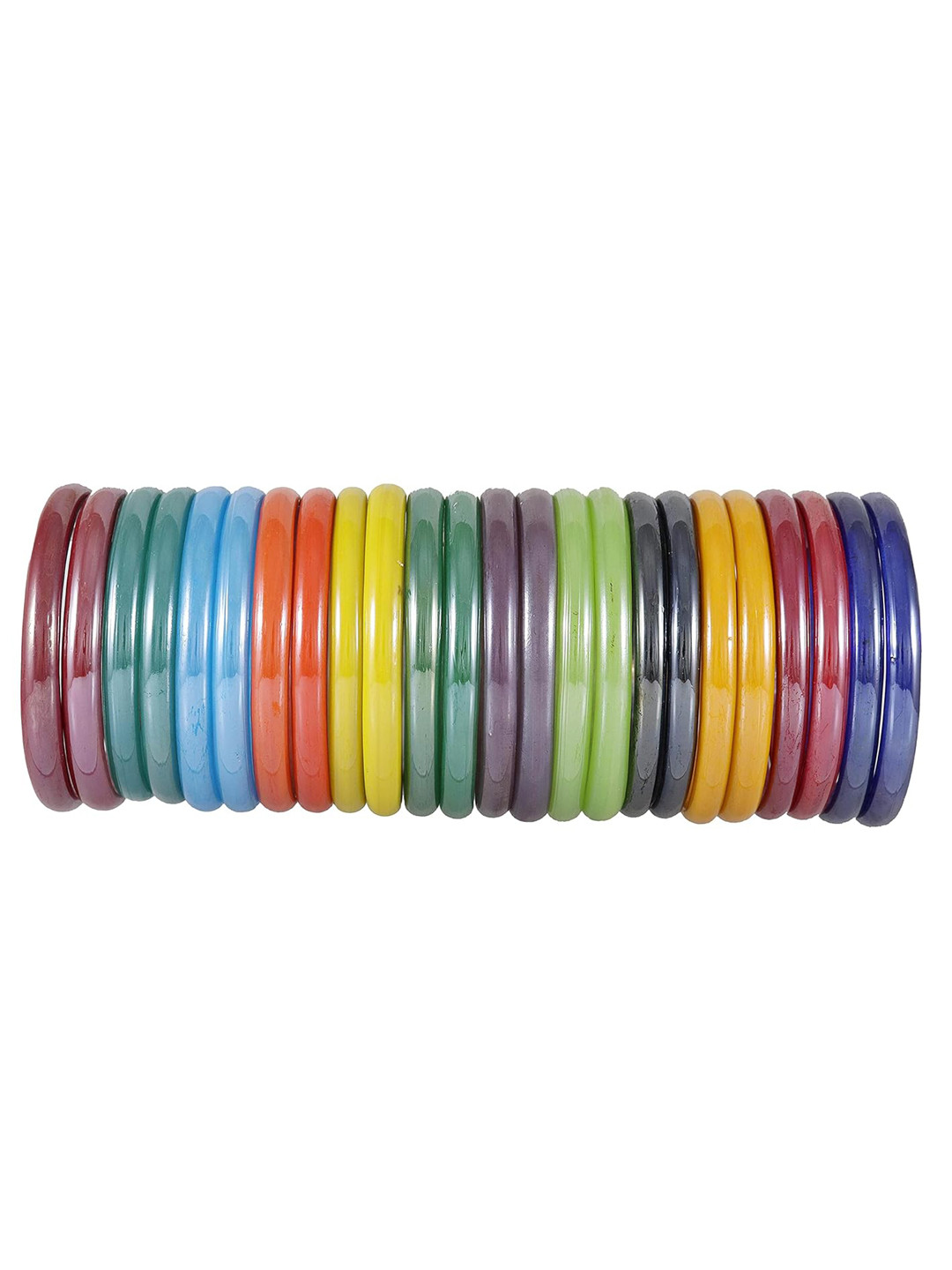 NewMakeInIndia Set Of 24 Glass Bangles