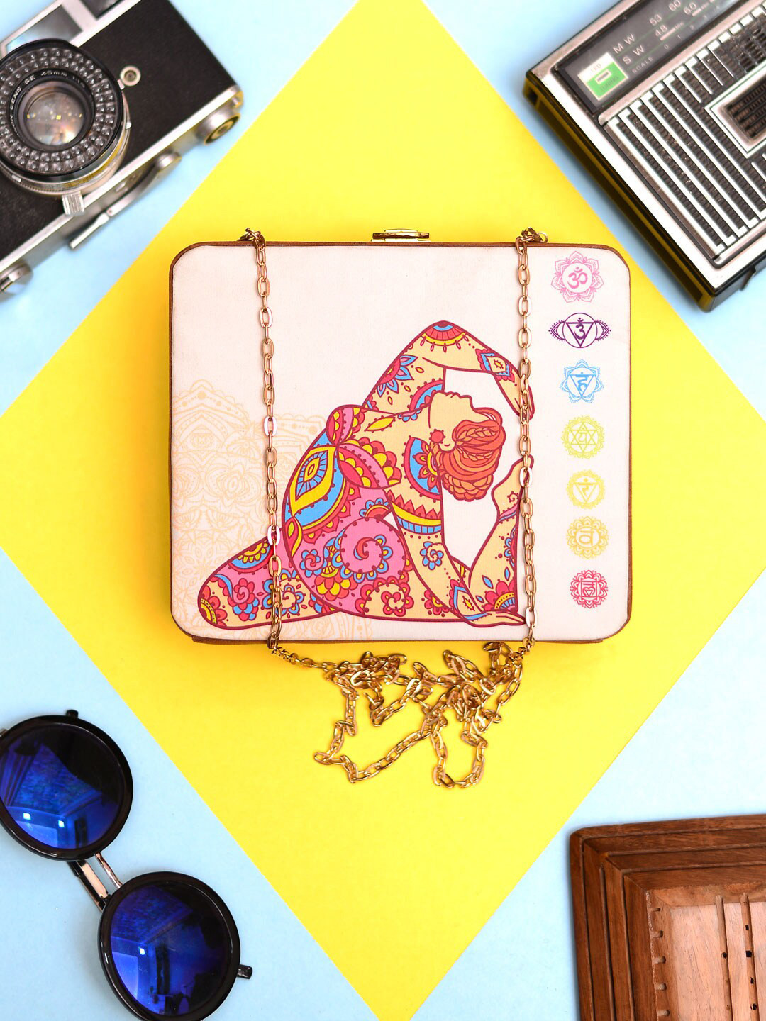 ARTKLIM Hair Woman Printed MDF Box Clutch