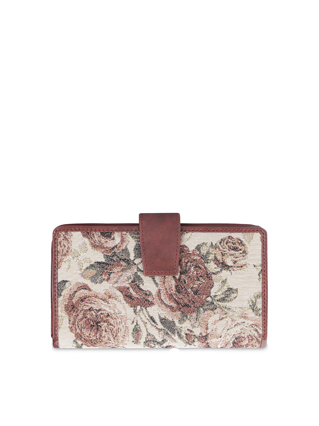 THE CLOWNFISH Filipia Women Floral Printed Two Fold Wallet with SD Card Holder