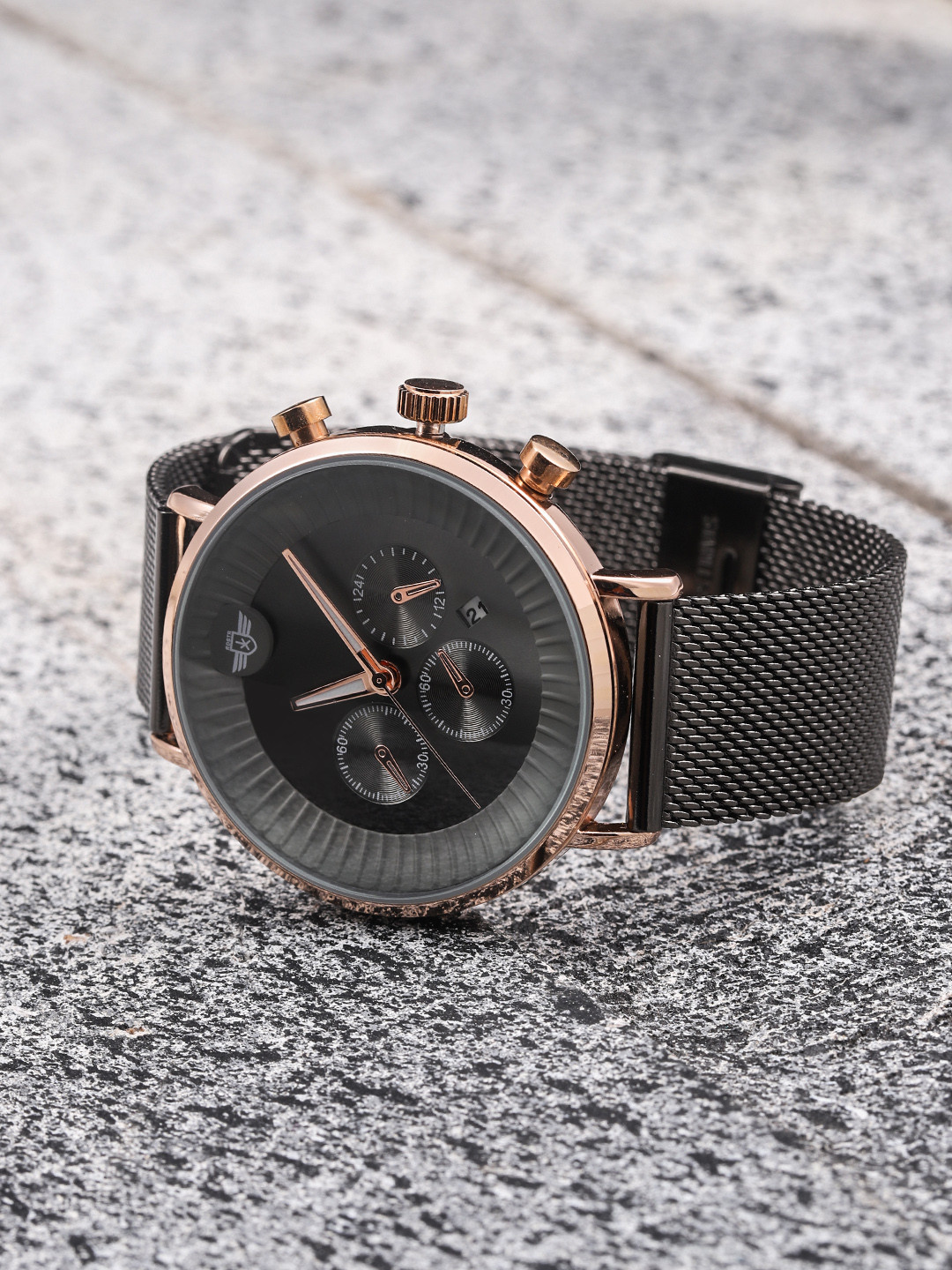 Buy Roadster Men Gunmetal Toned 