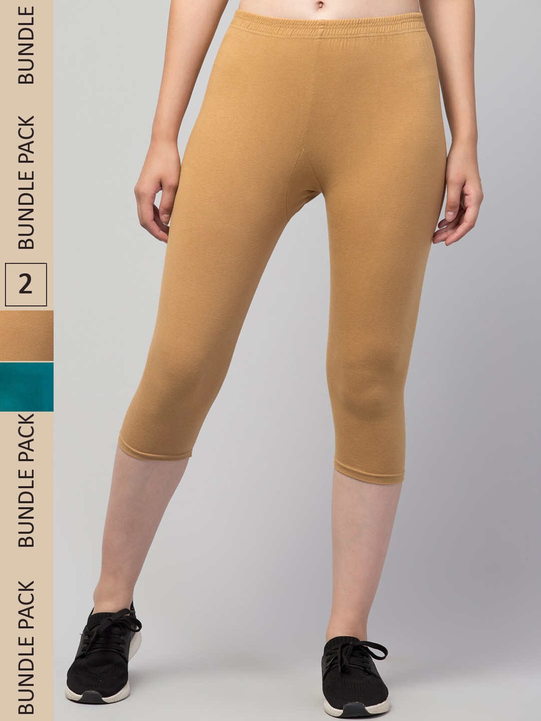 Apraa & Parma Women Pack of 2 Skinny Fit Capris
