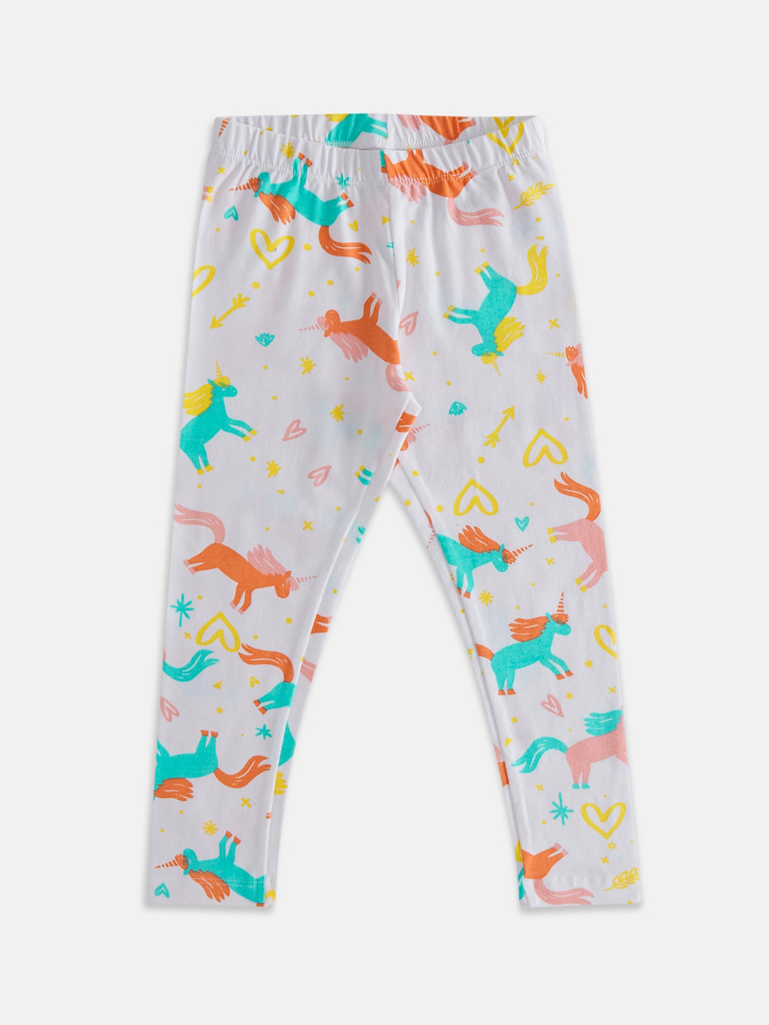 Pantaloons Junior Girls Conversational Printed Cotton Ankle Length Leggings