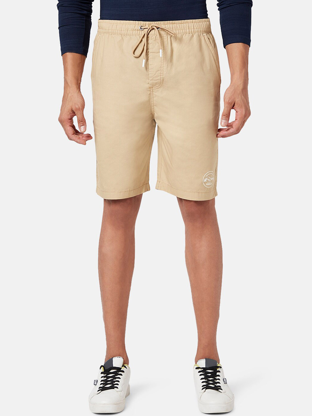 Urban Ranger by pantaloons Men Mid-Rise Slim Fit Cotton Shorts