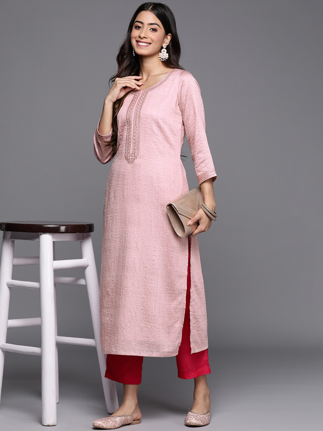 Libas Pastels Dobby Kurta