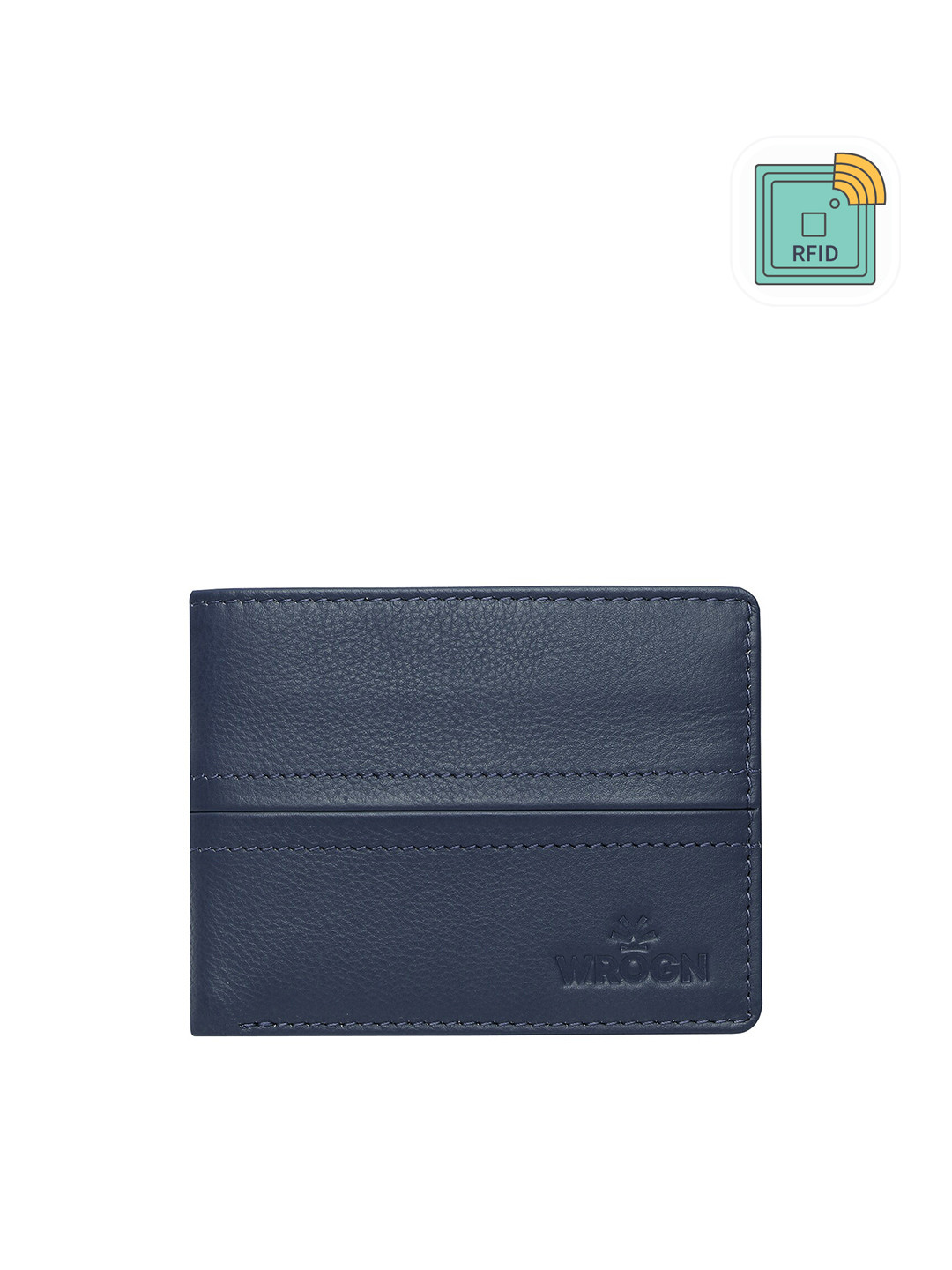 WROGN Men Leather Two Fold Wallet