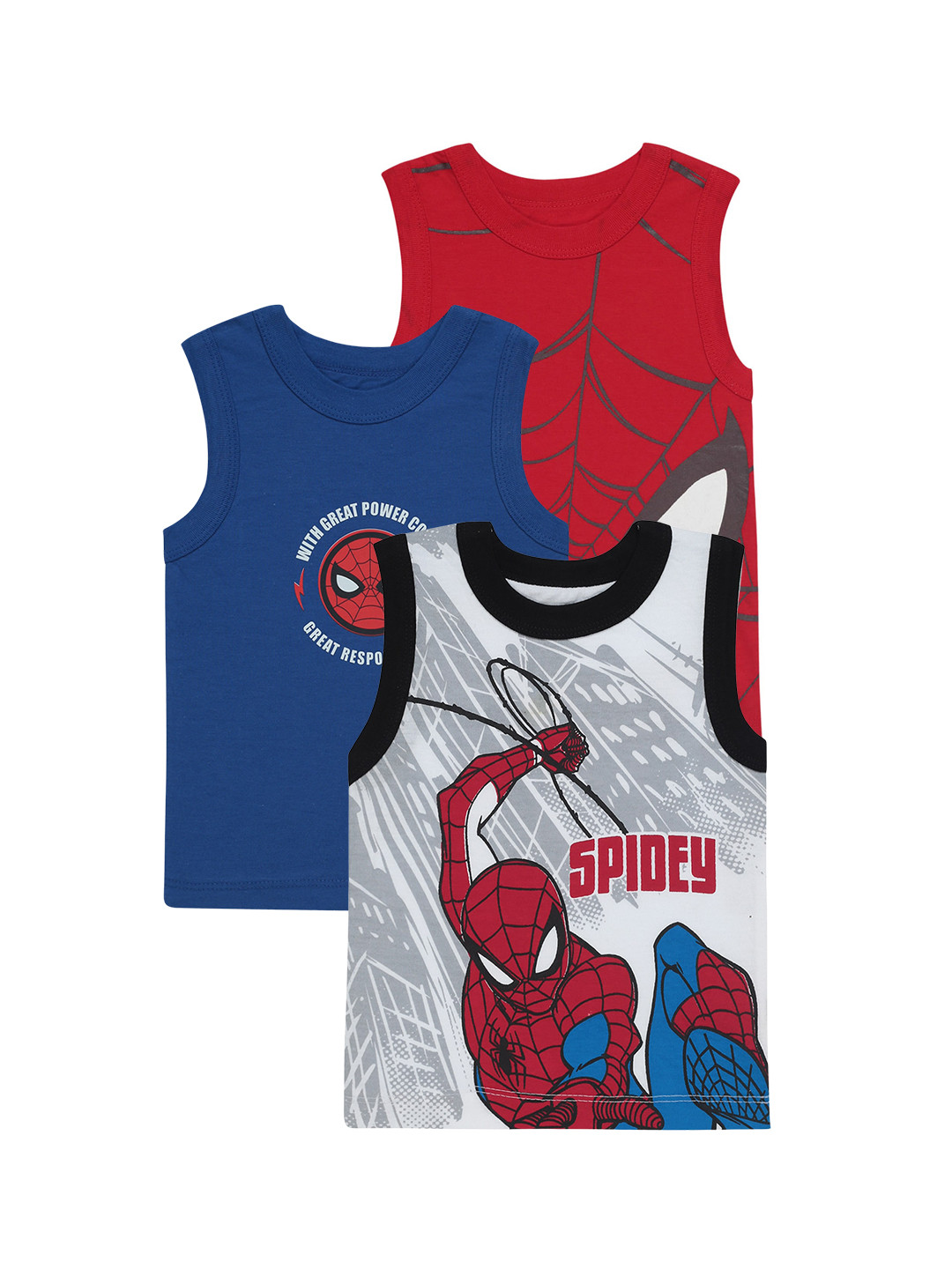 Bodycare Kids Boys Pack Of 3 Pure Cotton Vests
