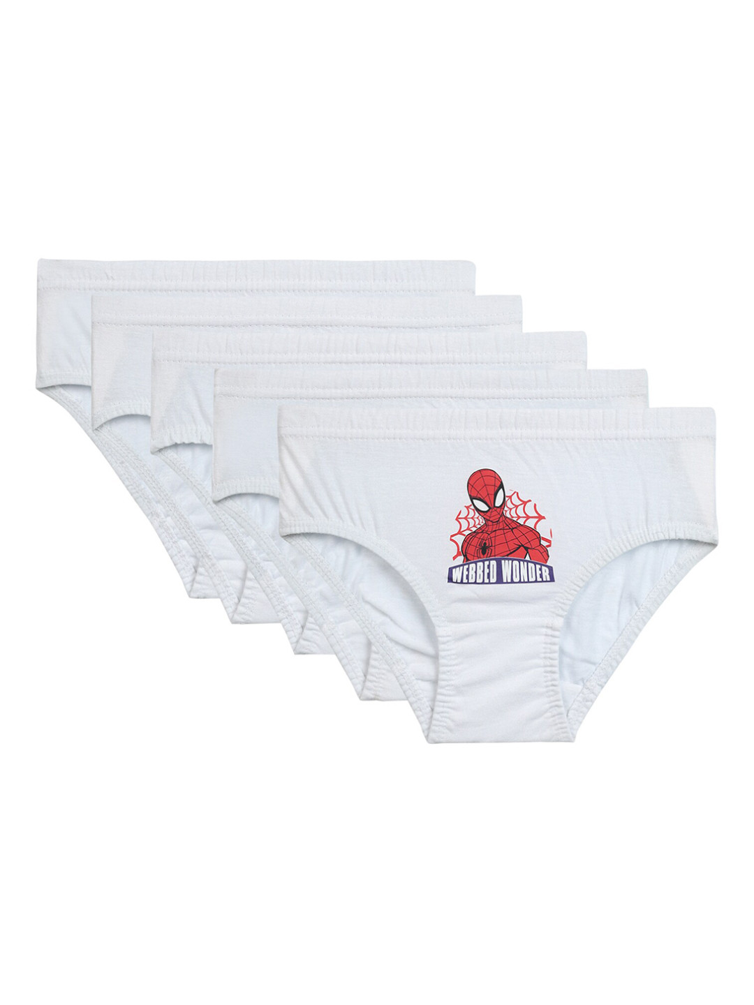 Bodycare Kids Kids Pack Of 5 Spider Man Cotton Briefs