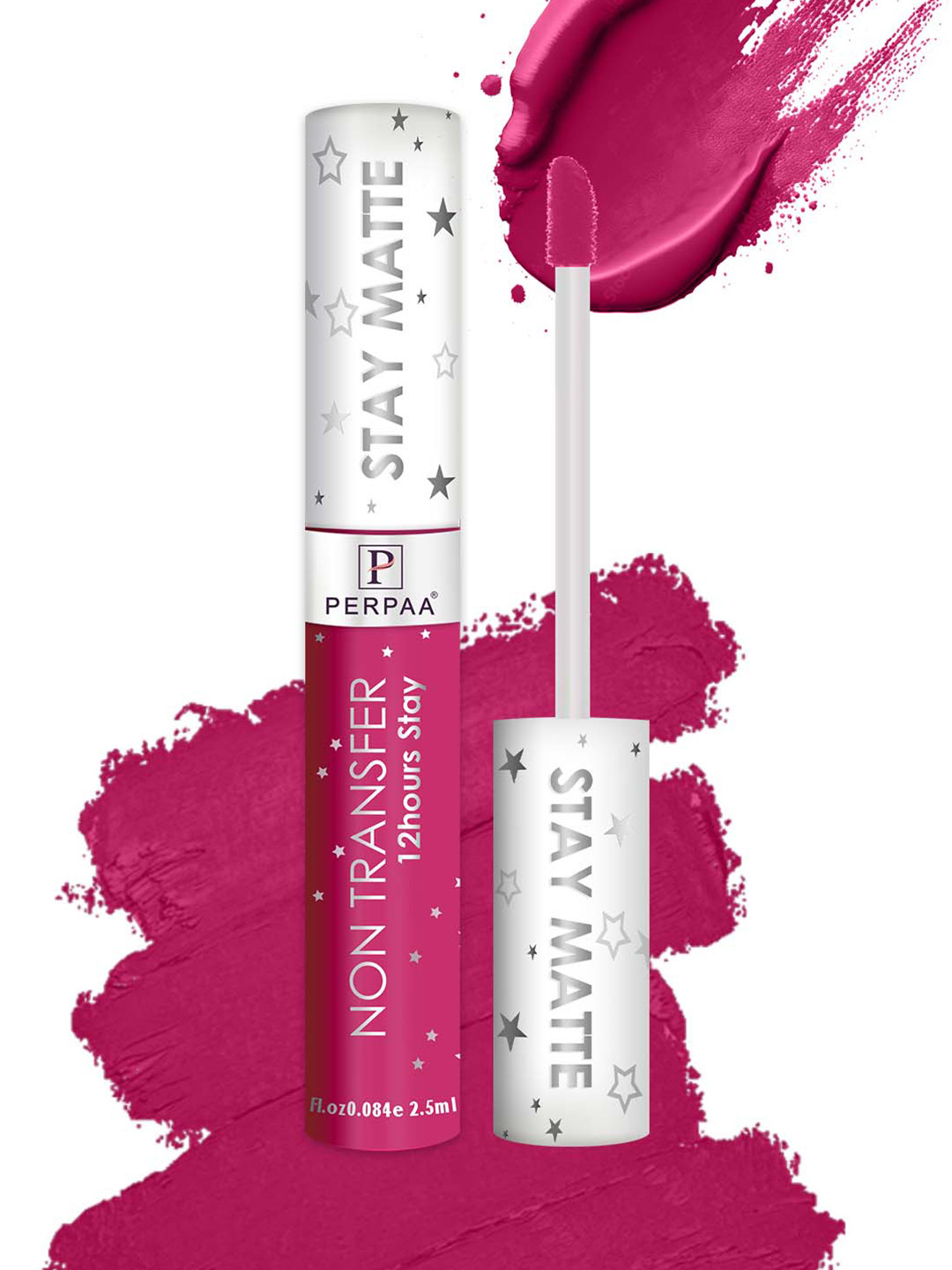 PERPAA Stay Matte Non-Transfer 12hrs Liquid Lipstick 2.5 ml - Pink Rose 115
