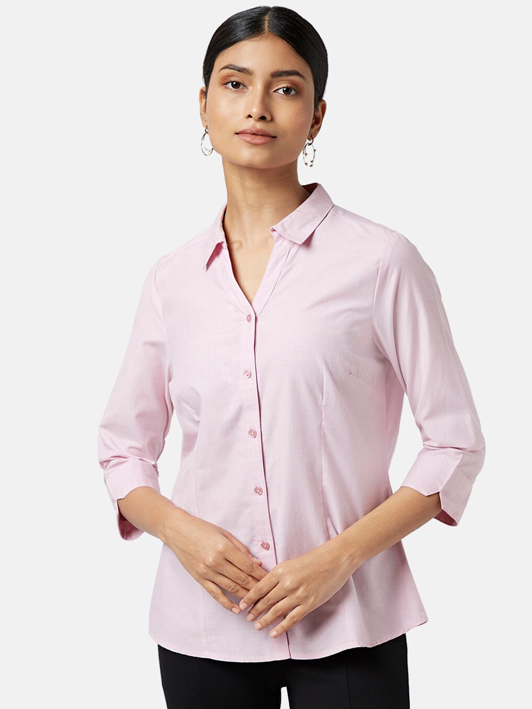 Annabelle by Pantaloons Micro Checks Formal Shirt