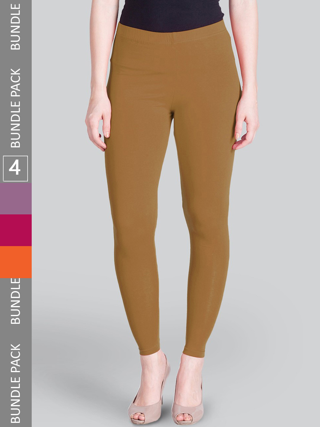 LYRA Women Pack Of 4 Ankle-Length Leggings