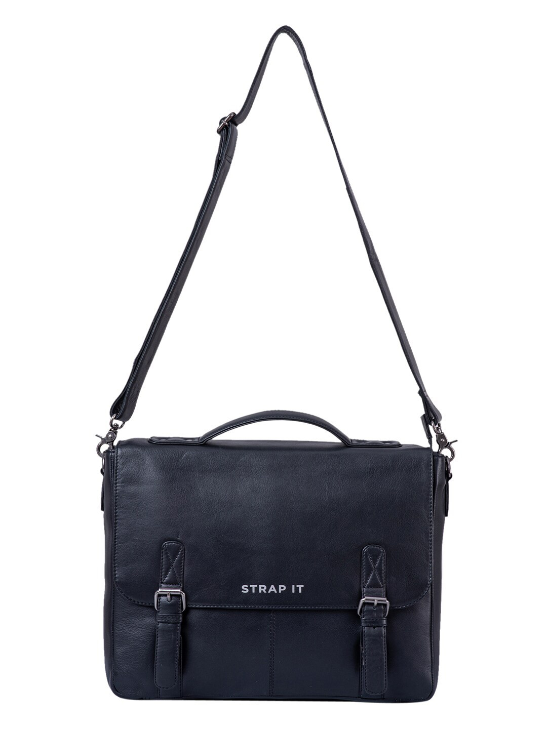 STRAP IT Men Leather Laptop Bag