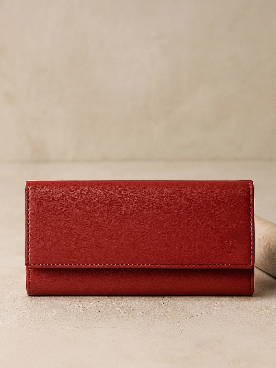 AQUATAN Women RFID Protected Flap Over Two Fold Leather Wallet