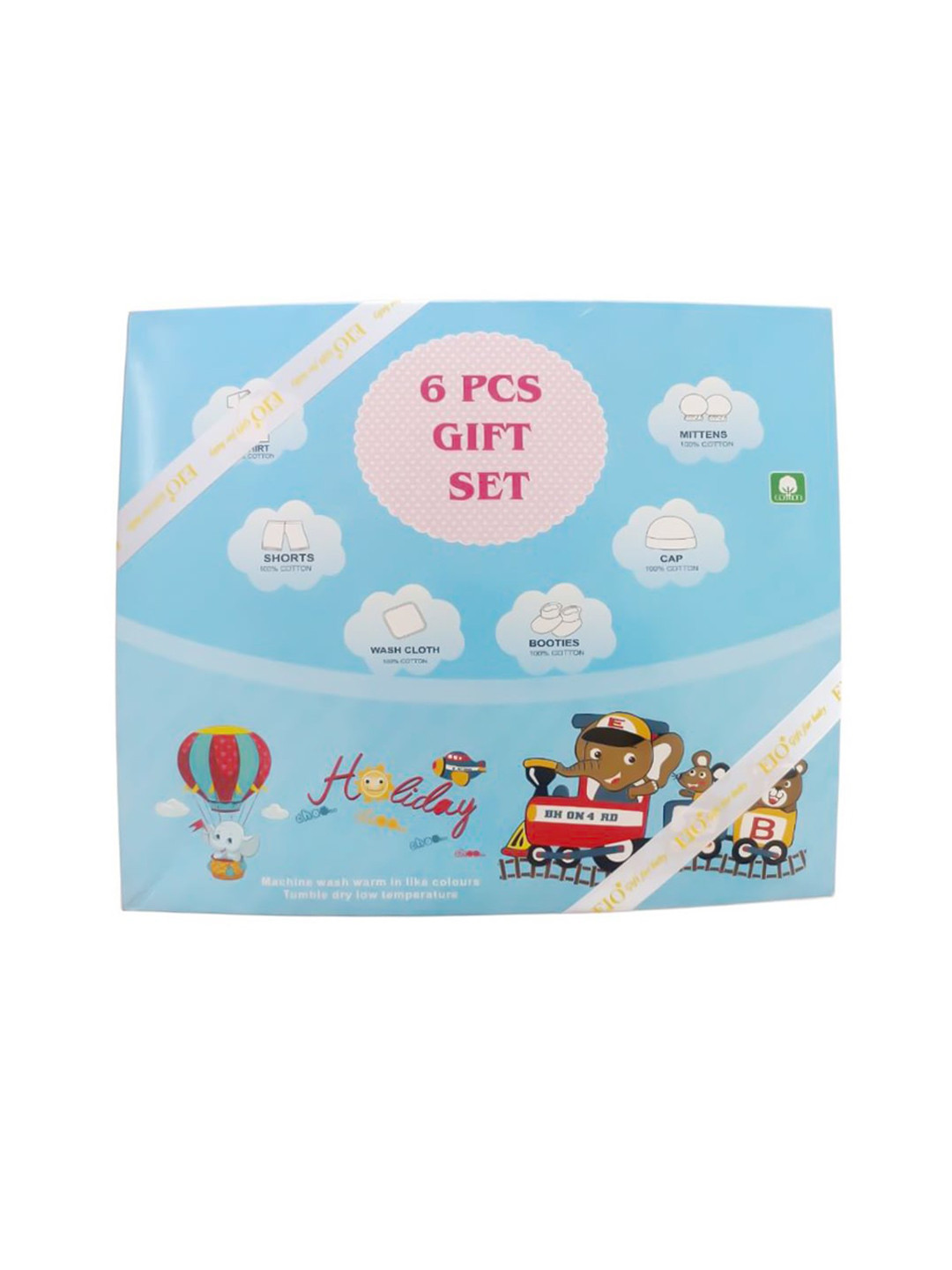 EIO Infant Set Of 6 Pure Cotton Baby Apparel Gift Set