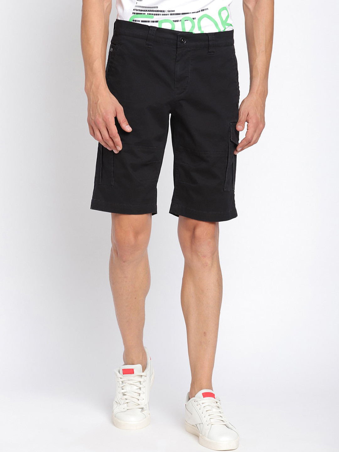 PUNK Men Mid-Rise Cargo Shorts