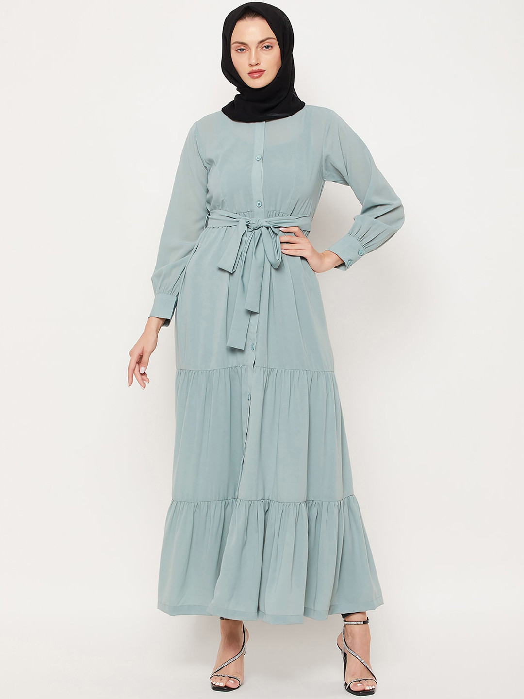 NABIA Women High Neck Abaya Burqas